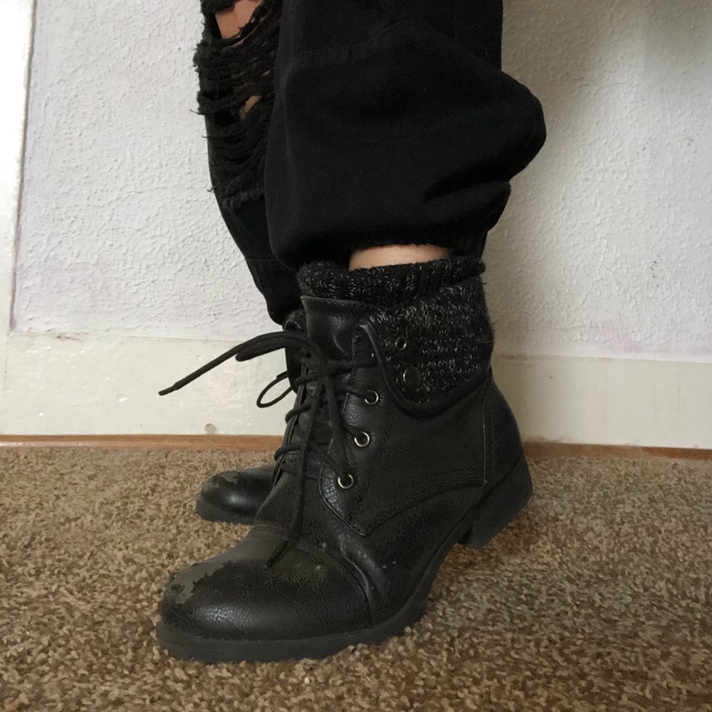 Black boots